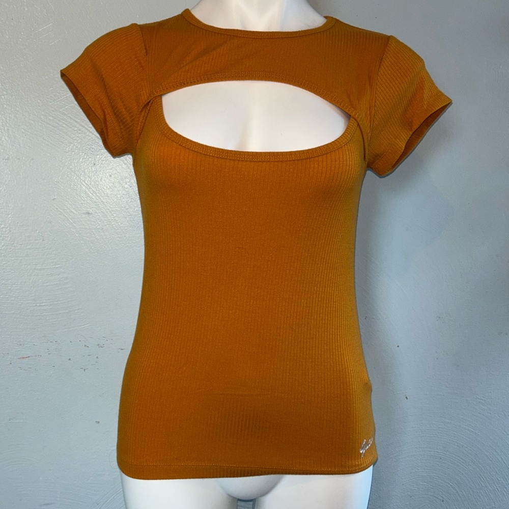 Guess top with chest cut out